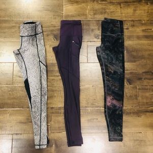 GUC bundle of 3 Lululemon leggings
